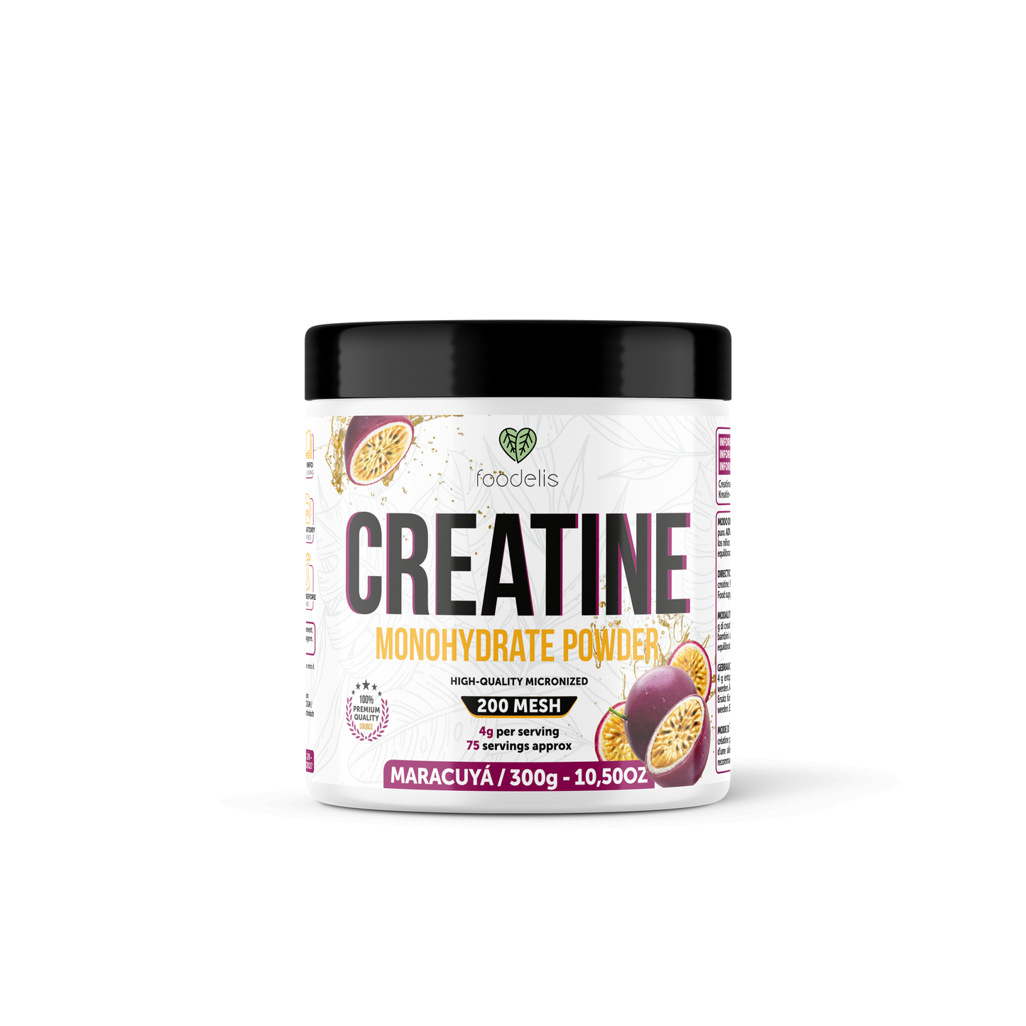 Bote Premium 100% Creatina Monohidrato Micronizada en Polvo