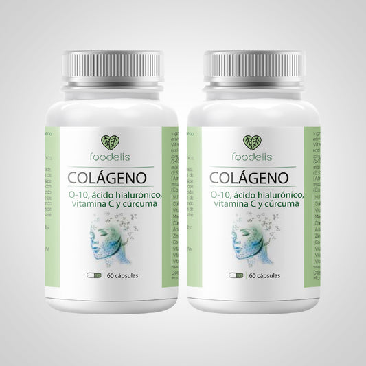 Pack 2 Botes de Colágeno Marino Hidrolizado + Ácido Hialurónico + Magnesio - 120 uds