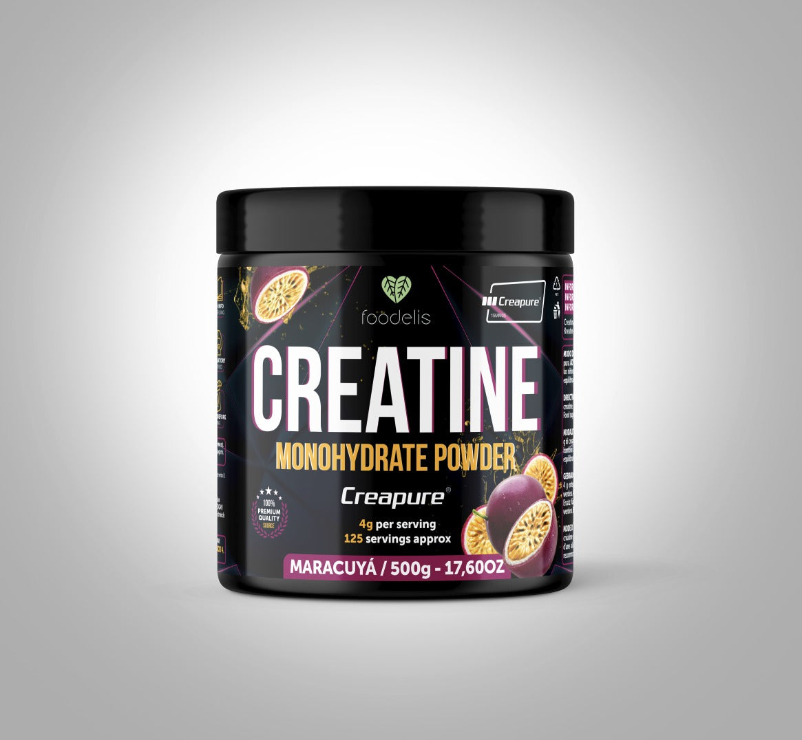 100% Creatina Foodelis CREAPURE® con sabores