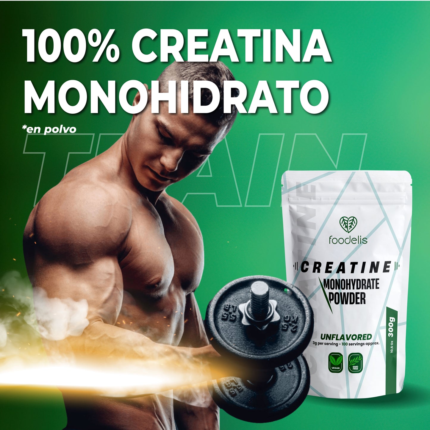 100% Micronized Creatine Monohydrate (powder)