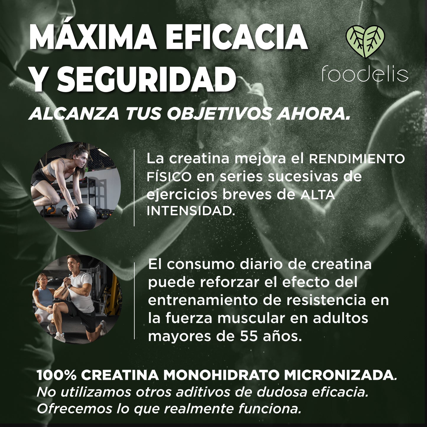 100% Micronized Creatine Monohydrate (powder)