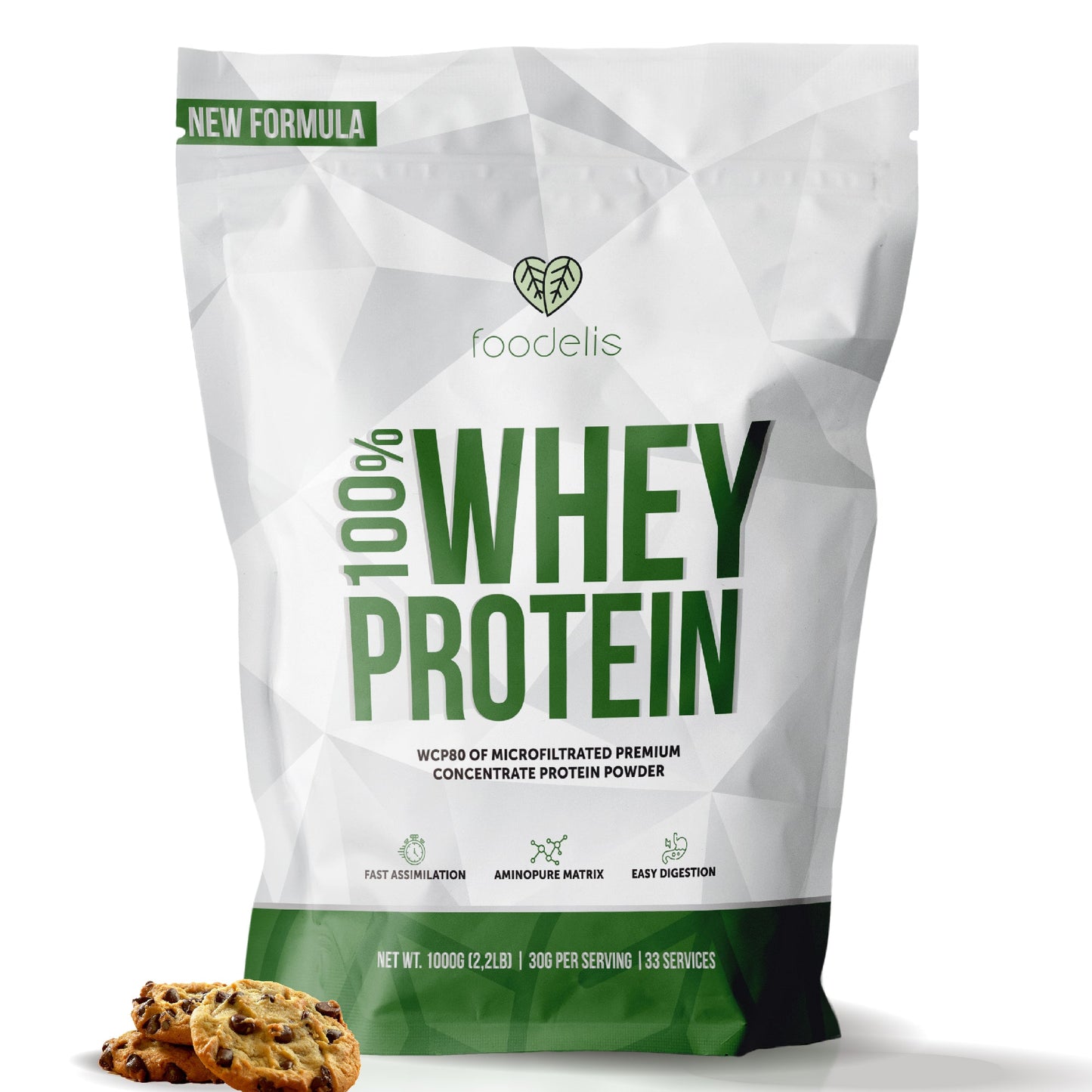 Proteína en polvo 100% Whey Protein - Foodelis Nutrition