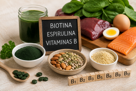 Biotina, Espirulina y Vitaminas B: Potenciando la Salud Capilar, Energética y Metabólica