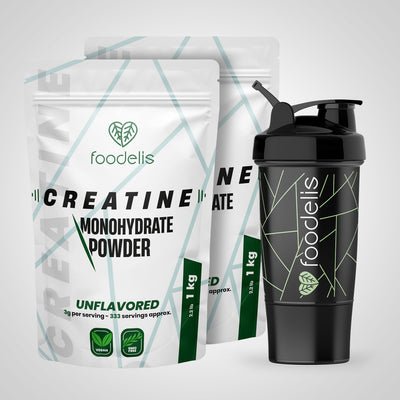 Pack 2kg Creatina Monohidrato Micronizada + Shaker 400ml