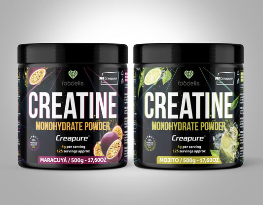 100% Creatina Foodelis CREAPURE® con sabores