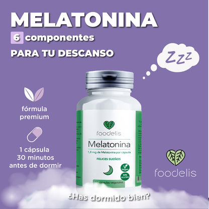 Angereichertes Melatonin – 6 Komponenten